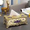 European Style Plastic Tissue Box for Living Room, Dining Table, KTV, and Creative Napkin Display