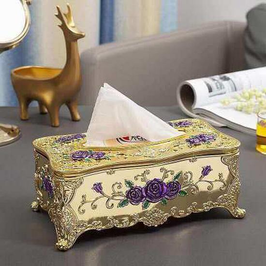 European Style Plastic Tissue Box for Living Room, Dining Table, KTV, and Creative Napkin Display