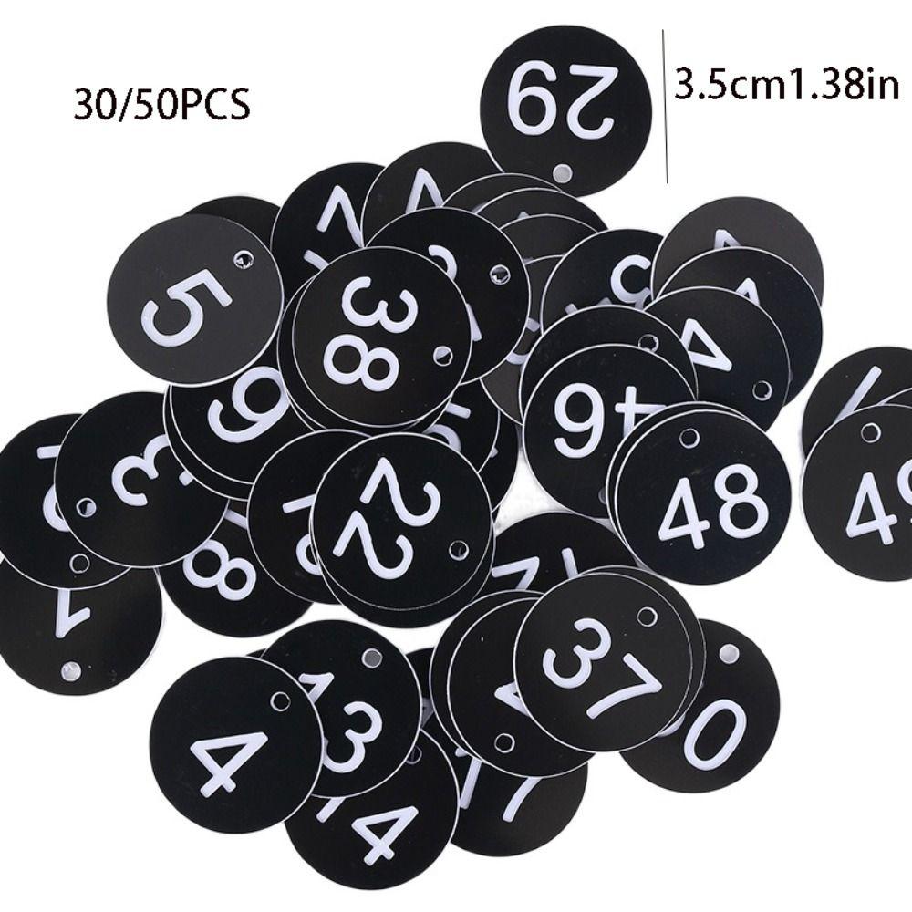 Plastic Beehive Tags 3.5CM Number Plate Beehive Mark Board Tag  Bee Hive Mating Box Mark