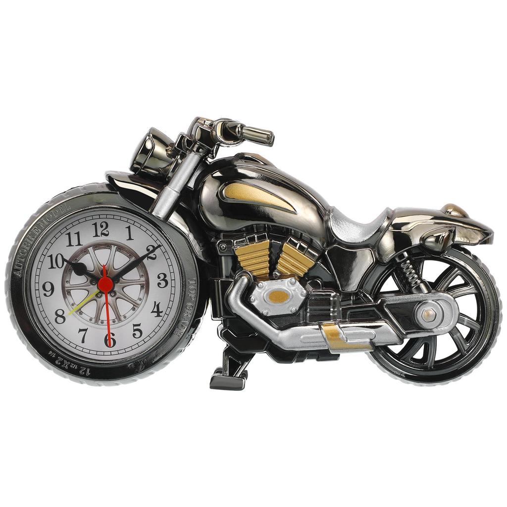 Vintage Motorcycle Alarm Clock Quartz Core Accurate Timing Decorative Unique Gift for Motor Lovers Creative Home Decor