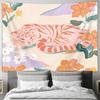 Boho Tapestry Wall Hanging Nature Floral Landscape Aesthetic Room Decor Vintage Home Textile Art