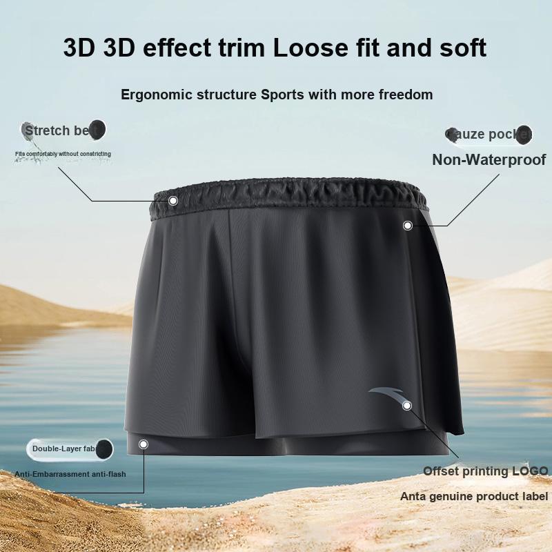 Anta Swim Trunks Adult Swimming Gear Complete Swimsuit Set Men swimwear 9824232415-LJT