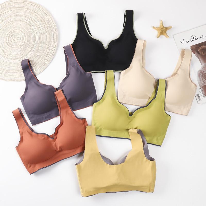 Nylon Sports Bras For Women With Seamless Breathable Design For Yoga And Sleep