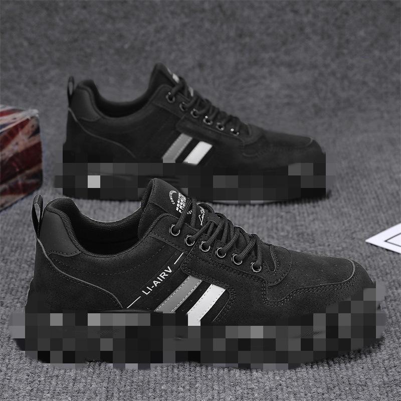 Men's shoes Men's retro tooling thick-soled construction site work labor insurance shoes Non-slip and wear-resistant shoes