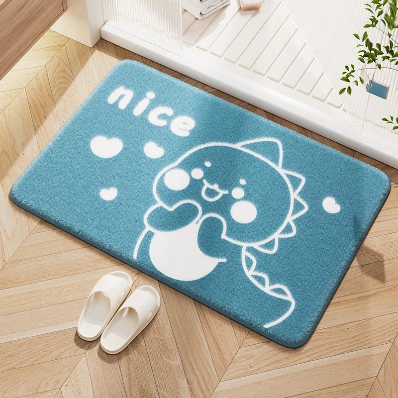 Bathroom Mats Bathroom Absorbent Floor Mat Fall and Winter Non Slip Toilet Door Mat Winter Carpet Toilet Household Mat
