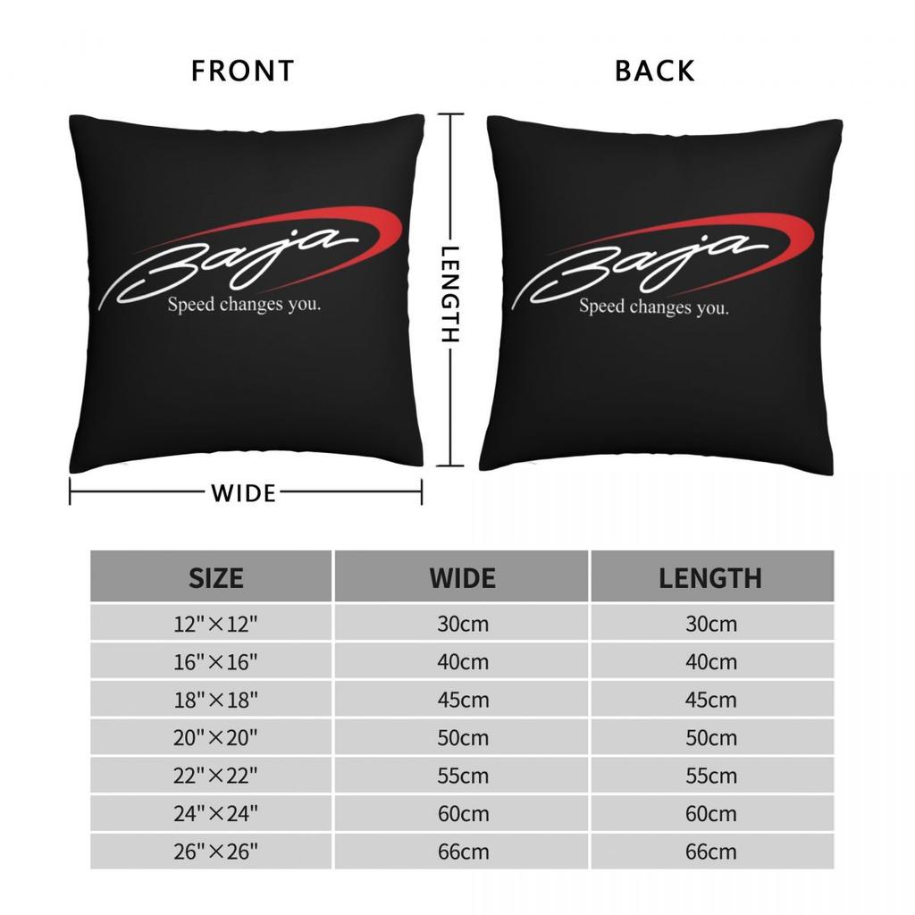 Baja Boats Logo Pillowcase Polyester Linen Velvet Creative Zip Decor Bed Cushion Cover Wholesale 18"
