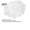 Elegant Lace Doily for Tea Party Retro Round Doily, Embroidered Floral Coaster, 13 Inch Table Decor Sheer Placemat Wedding, Vintage Style