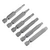 uxcell SQ1/SQ2/SQ2.7/SQ3/SQ4/SQ5 Square Screwdriver Bits, 1/4" Hex Shank, 2" Length, Magnetic, Security Screwdriver Power Tool