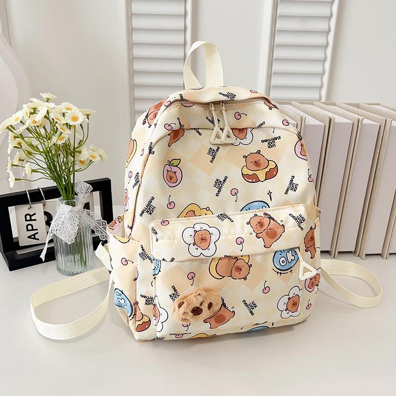 Elementary School Bag New 2025 Large Capacity Cartoon Cute Doll Children's School Bag Backpack Tide
