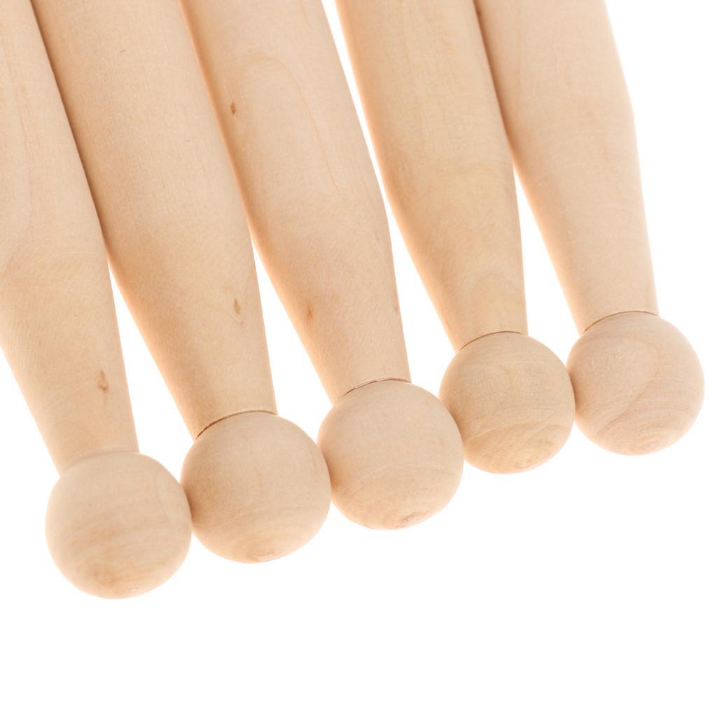 10 Stück Natürliche Holz-Wäscheklammern Holz Vintage Klammer Puppe Party Basteln
