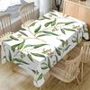 1pc Elegant Eucalyptus Branch Floral Tablecloth - Durable Polyester Rectangular Table Cover for Indoor/Outdoor Use, Fits 4/6/8 Seater Tables, Perfect