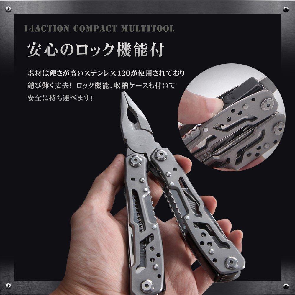 Evo Pliers with Pliers for Outdoor Emergency Mountain with Storage Case M.O.C Multi-Tool, Multi-Function Guard, Foldable, Activities, Camping,