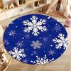 Winterwunderland Schneeflocke Runder Teppich für gemütliche Zuhause runder Teppich für Zuhause Sofa Schlafzimmer, Geschenk