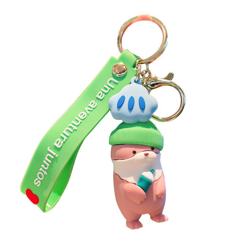 Entzückender Cartoon Seelöwen Schlüsselanhänger Süßes Tier Accessoire für Auto und Tasche