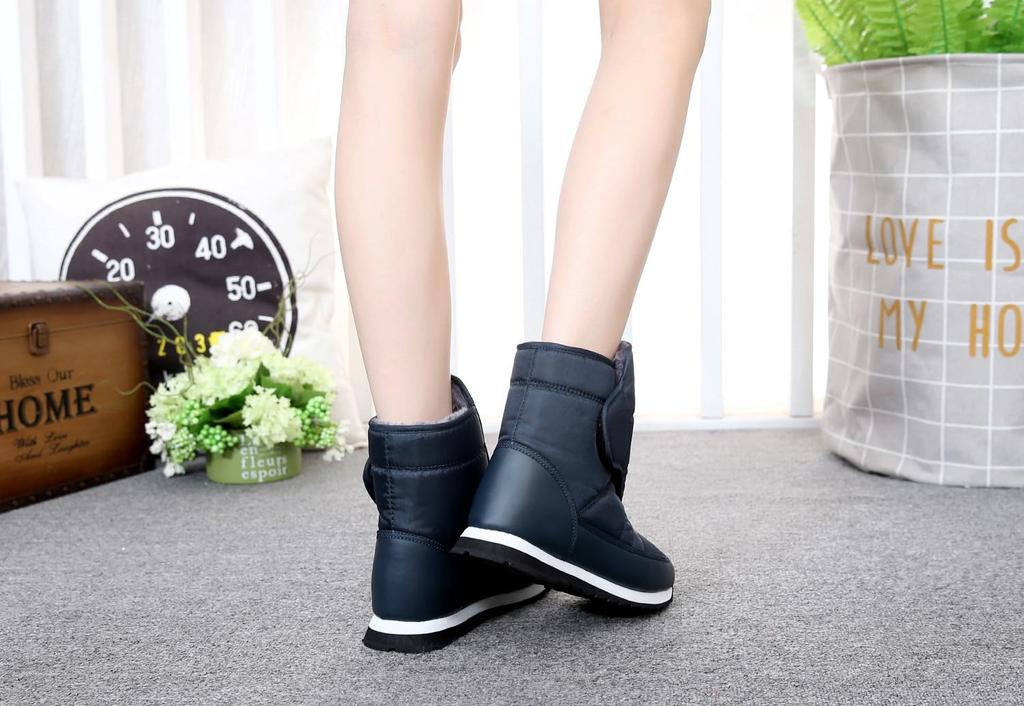 Sheepskin Snow Boots for Men and Cold with Fleece Snow Boots for Plus Size 22cm Japanese Shoe [YFS] Boots, Short/Long Women, Waterproof, Non-Slip,