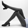 Kave Women Grey Knitted Tights Autumn Basic Opaque Pressure Pantyhose Streetwear High Waist  Stocking Leggings Y2K Gray Hosiery