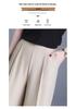 High-Waisted Wide-Leg Pants for Middle-Aged & Elderly Women - Spring/Summer Thin Style & Autumn/Winter Long Straight-Leg Design