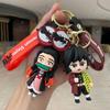 Kreative Dämonentöter Nezuko, Dämonentöter Agatsuma Zenitsu, Tomioka Giyuu, Hashibira Inosuke Cartoon Silikon Figur Schlüsselanhänger