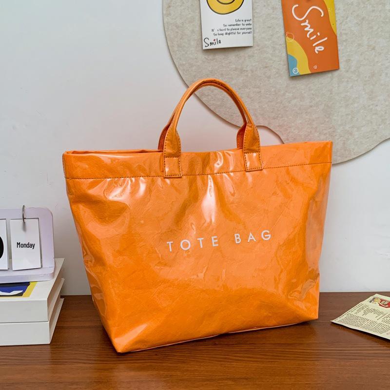 2025 Women's Large Capacity Transparent PVC Handbag - Fashionable, Water-repellent, Simple Style