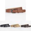 Black 2024 Designer Pu Leather Belt With Fashionable Pin Buckle For All Occasions Unisex