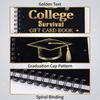 College  Gift Card Book, Graduation Gift Card Book, 2026 College  Booklet Organizer Leaving Home High  School Birthday Care Package Ca