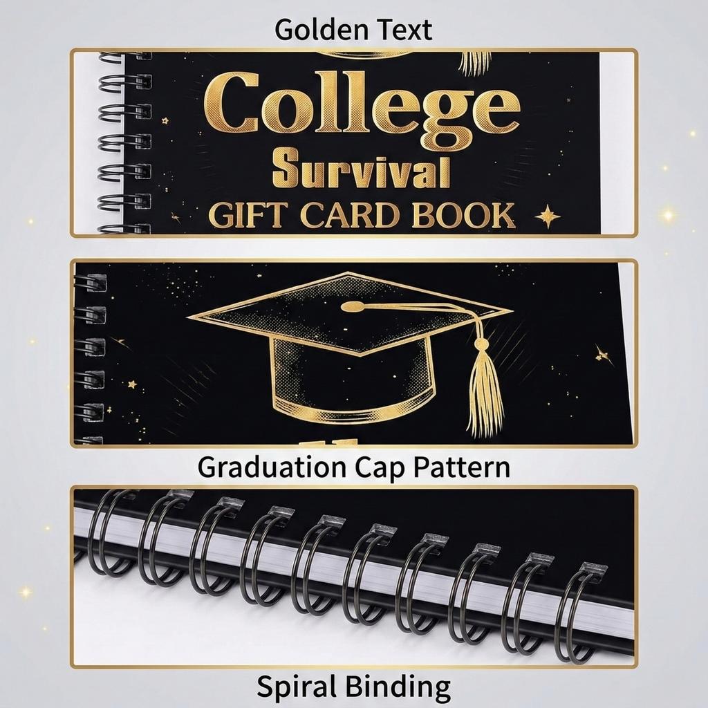 College  Gift Card Book, Graduation Gift Card Book, 2026 College  Booklet Organizer Leaving Home High  School Birthday Care Package Ca