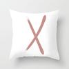 New Pink Geometric Letter Pillowcase Home Decorative Cushion Cover