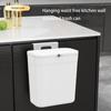 Hanging Trash Can with Lid No Drill Space Saving Kitchen Garbage Bin Under Cabinet/Sink Trash Container, Easy Mount Bathroom