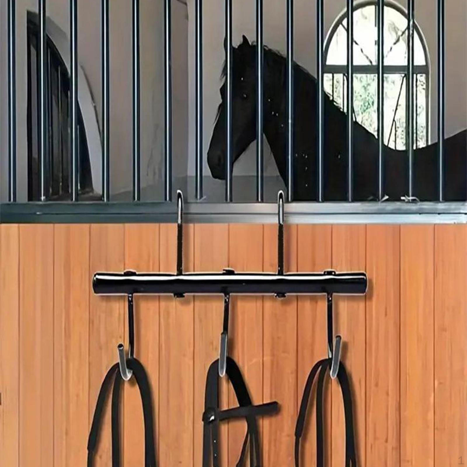 

Стойка для седел Держатель для лошади Органайзер для мелочей Сверхпрочный Железный Вешалка для уздечек с поворотными крючками для