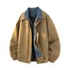 % White Duck Down Fake Two-piece Down Jacket Men's Winter Loose Lapel Casual Winter Coat Men's