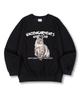 UNION GARMENTS Cat Drawing Premium Double-Sided Oversized Sweatshirt 4 Colors