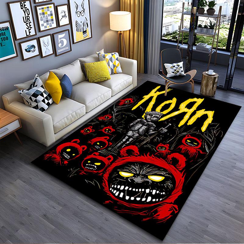 Eerie Cartoon Design Rug suitable as a non-slip mat for the living room or bedroom sofa