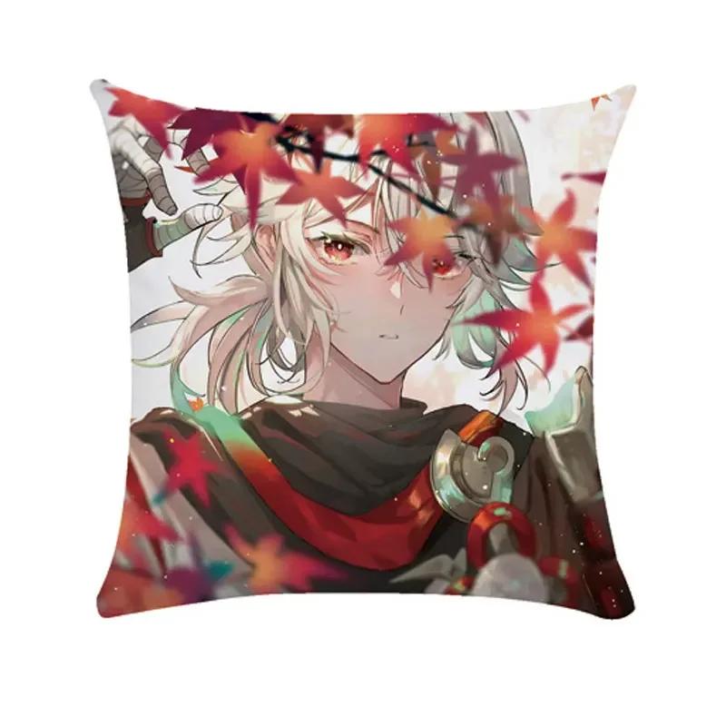 40/45/50cm Genshin Pillowcases Dormitory Sofa Bedside Cushion Cover Cartoon Anime Home Decor Throw Pillow Case