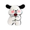 Valentine's Day Original Flowers Puppy Pillow Doll Doll Cute Plush Toys Biye Pig Doll Cushion