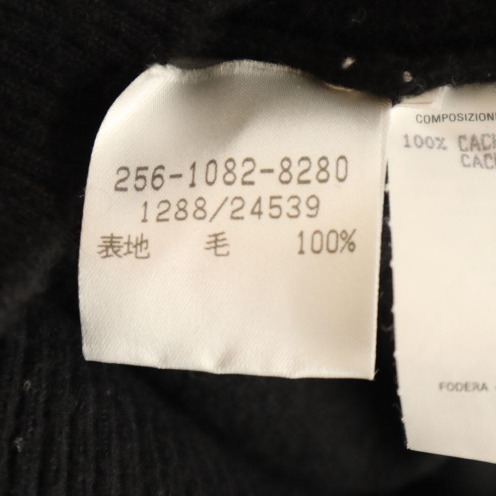 Gucci Made In Italy Cashmere Blend No Sleeve Turtleneck Knit M Black Women Used