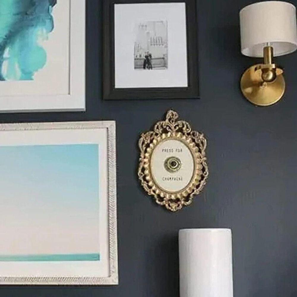 Für Champagner-Knopf Mini Hängende Türklingel aus Metallhandwerk Desktop-Ornament Champagner-Türklingel