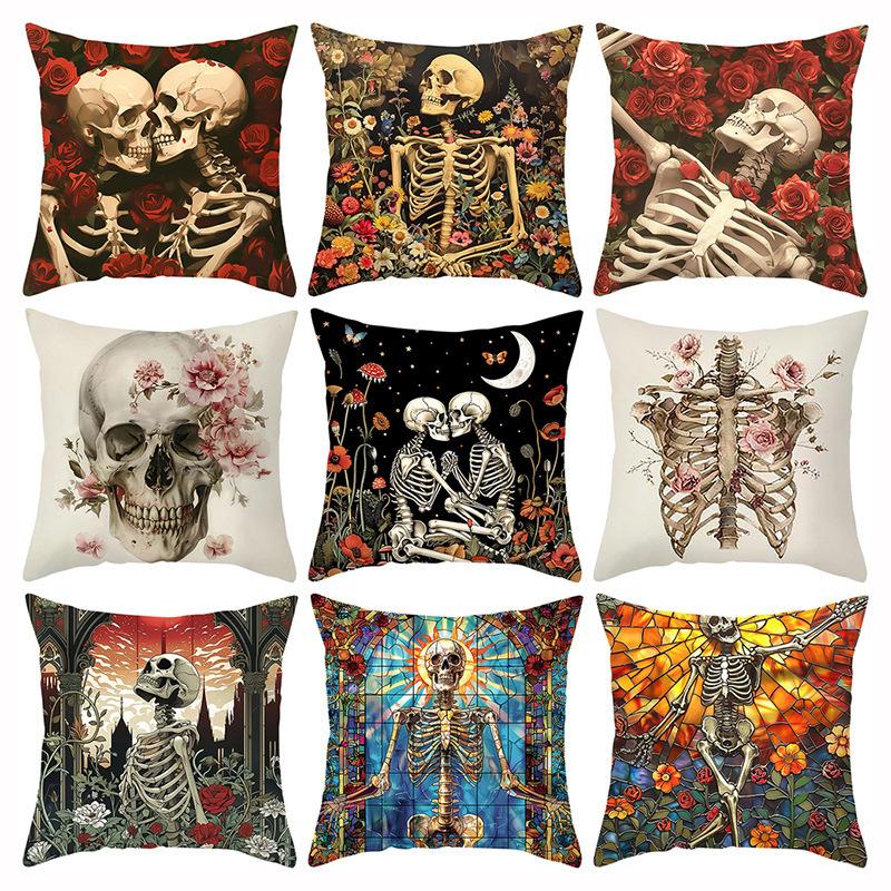 New Pillow Cover Halloween Undead Series Home Sofa Decoration Cushion Cover Bedroom Pillow Cover Cushion Cover
