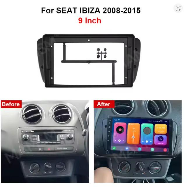 Android Central Control Panel Frame for 2008-2015 SEAT Ibiza Navigation System