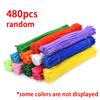 240/480pcs Pipe Cleaner Craft Stems Handicraft DIY Supplies Flower for Mother's Day Festival Party Birthday Indoor Decor XJM