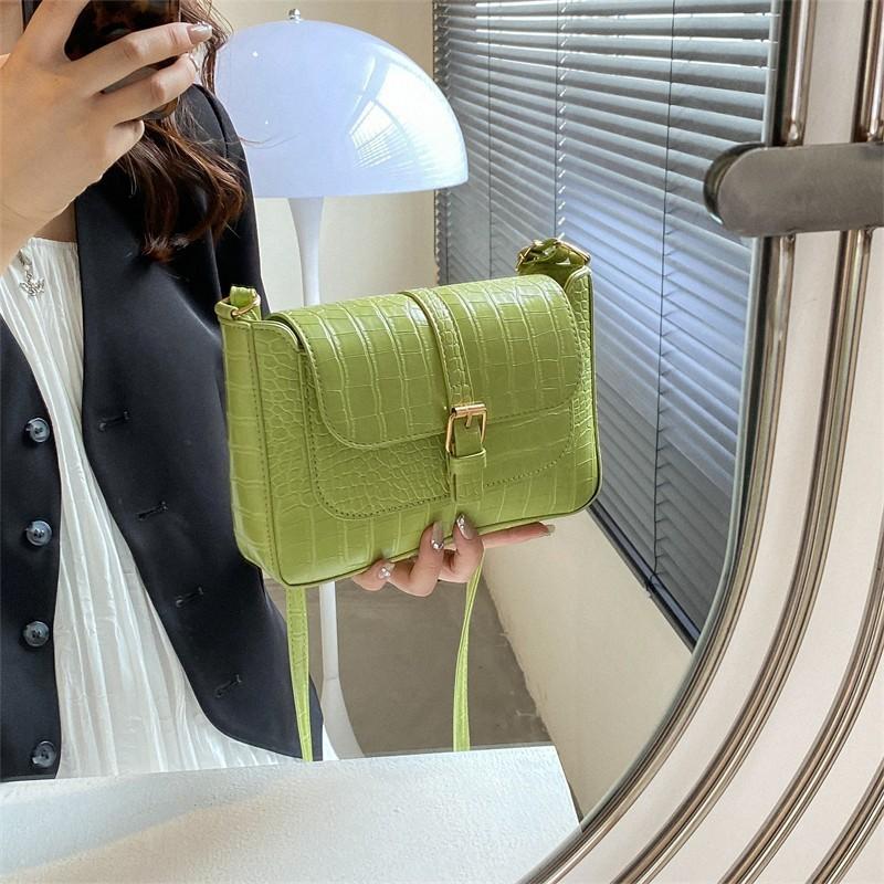 Womens Crossbody Trendy Shoulder Bag With Solid Color Design For Streetwear