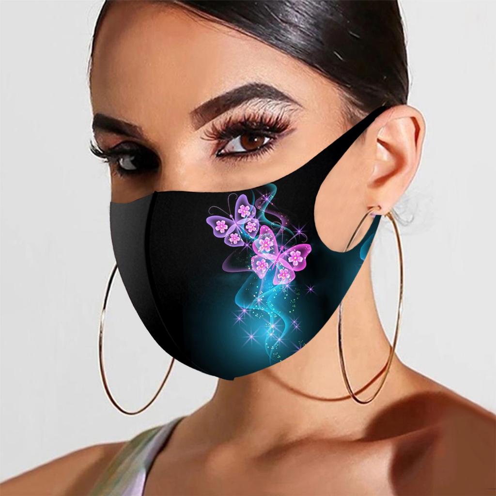 Adult Mask Printed Mask for  Washable Face Mask
