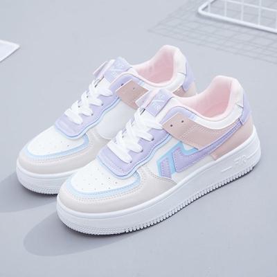 Zapatos Blancos Japoneses para Mujer Primavera Nuevos Zapatos Blancos con Combinación de Colores Ins Macaron Estudiantes Zapatos de Plataforma Gruesa
