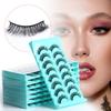8 Pairs Of Daily Makeup False Eyelashes, Naturally Thick, Cross-Curled Eyelashes