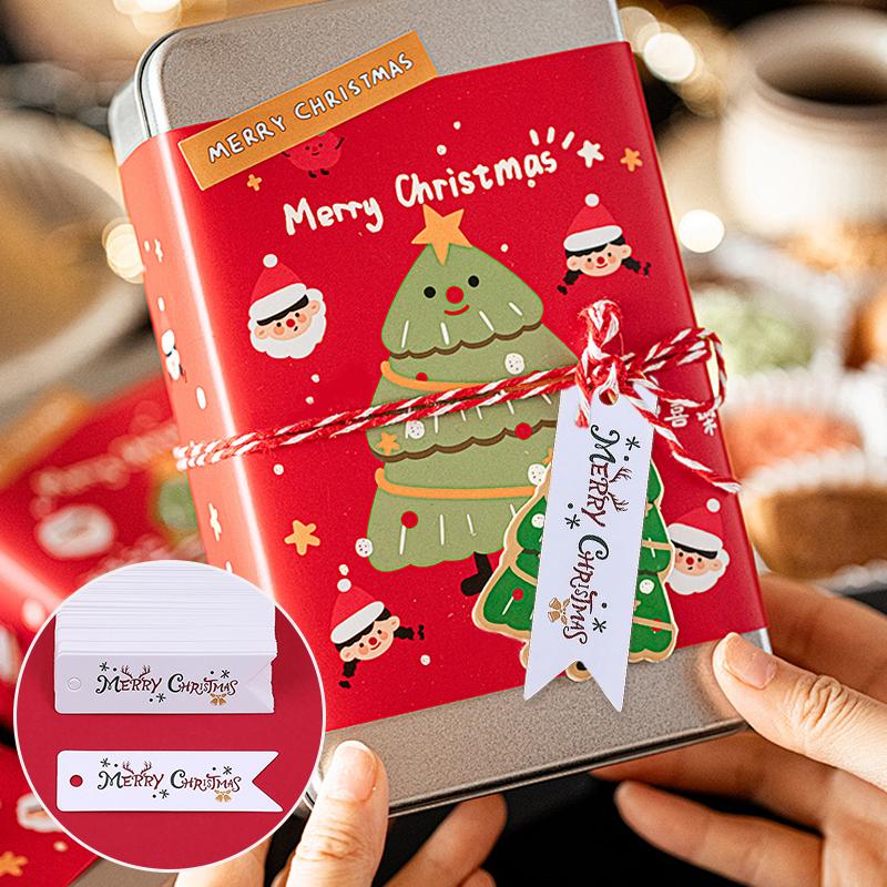 100PCS/Set Gift Tags Store Gifts Christmas Decorations Easy To Use Label Exquisite Christmas