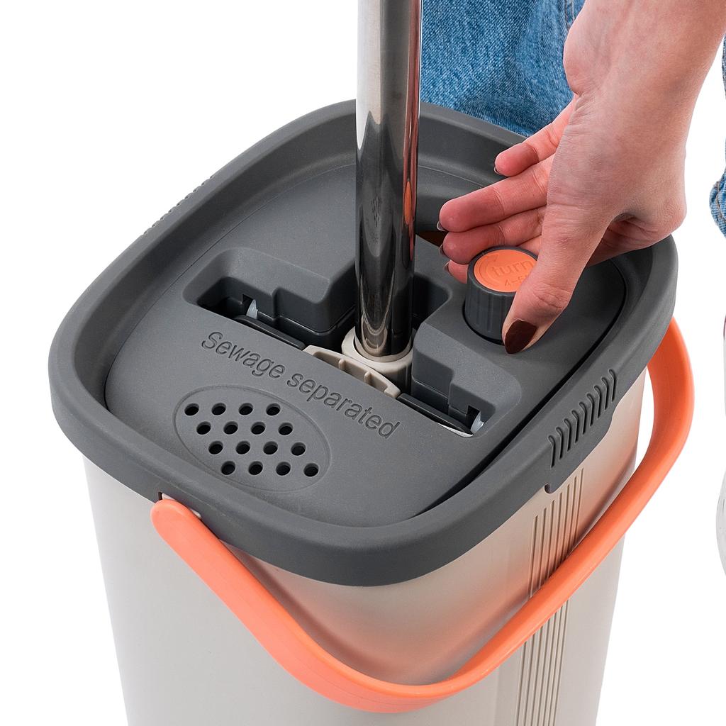 KADAX Mop płaski z separacją wody czystej i brudnej