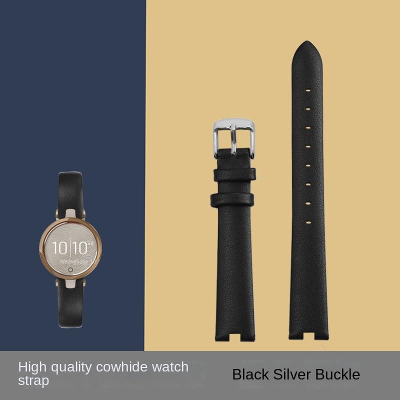 

Для Garmin lily smart Натуральна шкіра Ремінець для годинника Жіночий модний ремінець з коров ячої шкіри Браслет на зап ястя Червоний синій коричневий білий модний Браслет 14mm