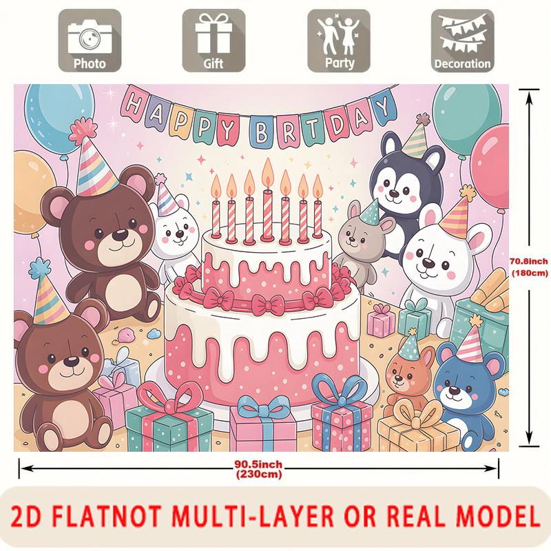 Party Backdrop Birthday Photo Booth Background Wall Decor