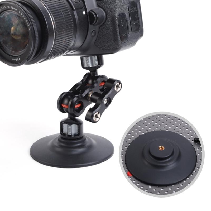 Strong Adhesive Camera Mount Bracket for 1/4Inch Screw Connection for DSLR Cameras Action Camera Car Holder