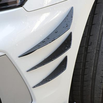 6 pezzi di toppa anti-collisione nera per paraurti per auto, stile esteso, rivestimento protettivo per paraurti auto antigraffio universale