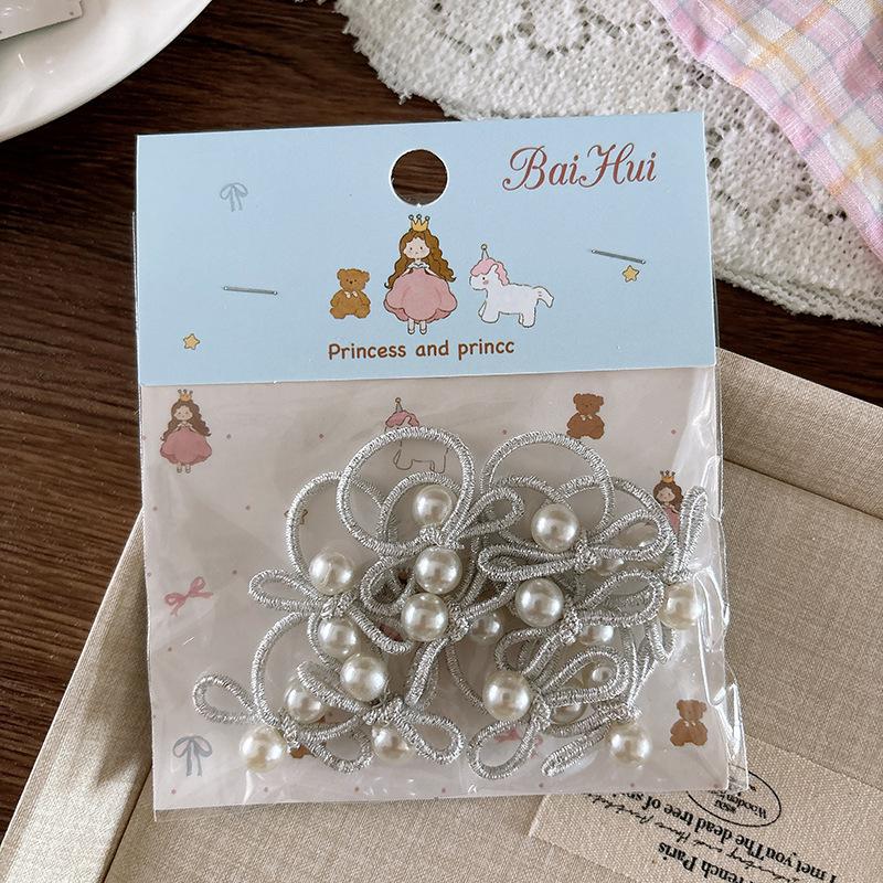 10Pcs Children's Elastic Hair Bands Candy Color Baby Girls Hair Rope Ties Ponytail Holder Rubber Band Hair Accessories Headwear